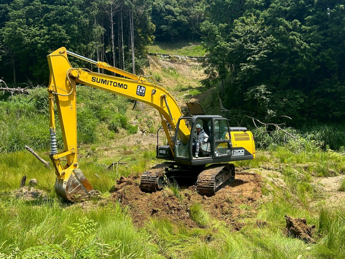 重機オペ中の風景